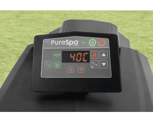 Ovládací panel PureSpa s ukazovateľom teploty 40 stupňov