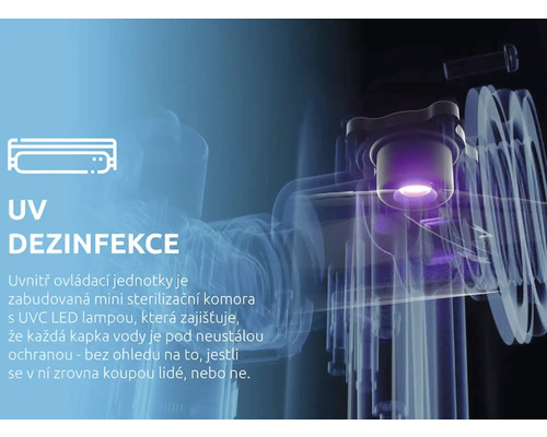 UV dezinfekčná jednotka s UVC LED lampou