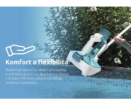 Čistič bazénov sa používa na čistenie bazéna