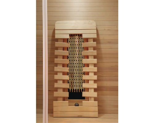 Infračervený žiarič s dreveným obkladom pre saunu