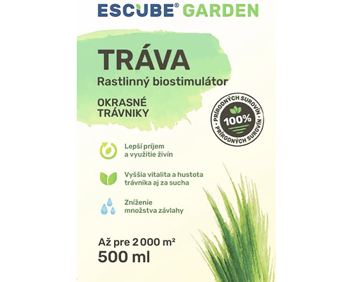 Escube Garden trávnikový biostimulátor pre okrasné trávniky, 500 ml