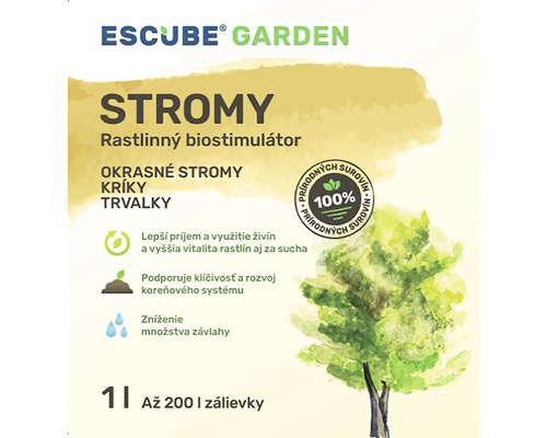 Escube Garden rastlinný biostimulátor pre stromy, kríky a trvalky, 1 liter