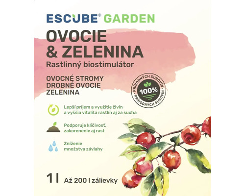 Escube Garden rastlinný biostimulátor pre ovocie a zeleninu