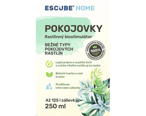 Escube Home rastlinný biostimulátor pre izbové rastliny, 250 ml
