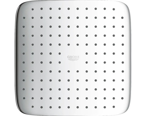 Sprchová hlavica Grohe so štvorcovým tvarom a niekoľkými vodnými tryskami