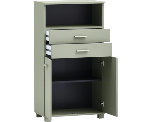 Skriňa so zásuvkami a dverami