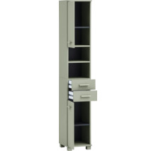 Vysoká skrinka so zásuvkami a policami do kúpeľne