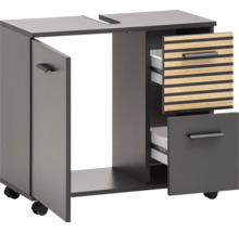 Skrinka pod umývadlo so zásuvkami a dvierkami