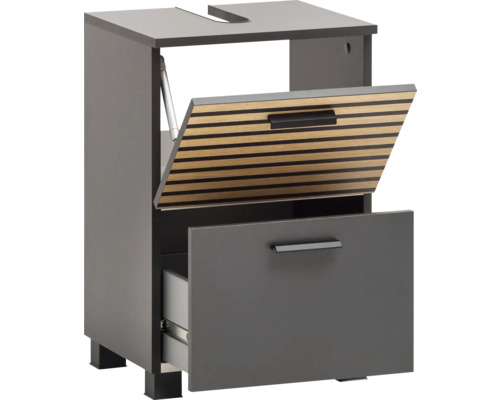 Skrinka pod umývadlo so zásuvkou a dvierkami