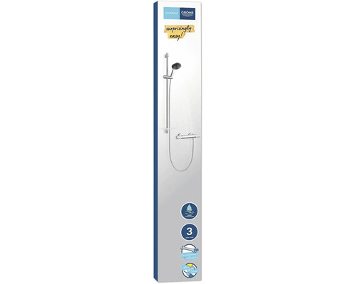 Sprchový systém Grohe Quickfix s tromi typmi prúdu