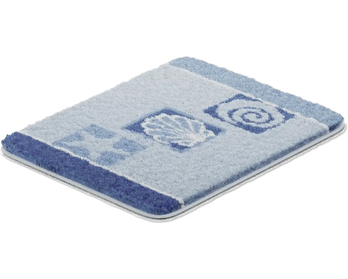 Obdĺžniková kúpeľňová predložka s mušľou a špirálovým vzorom