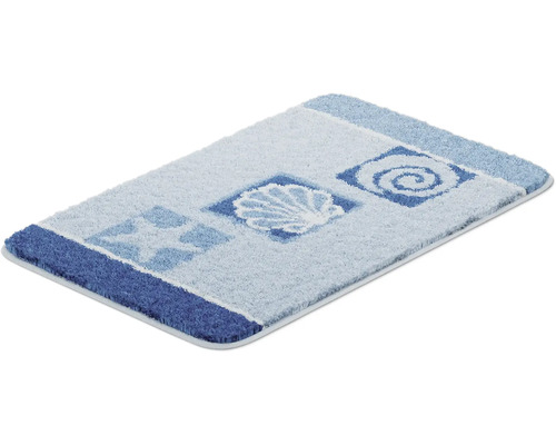 Obdĺžniková kúpeľňová predložka so vzorom mušle, hviezdice a špirály