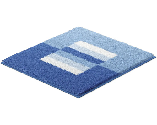 Štvorcová kúpeľňová predložka s pruhovaným vzorom