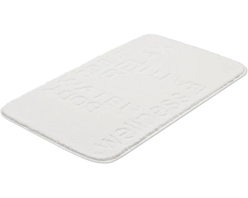 Obdĺžniková kúpeľňová predložka s nápisom