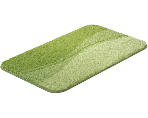 Zelená kúpeľňová predložka so vzorom