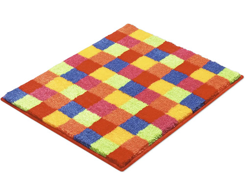 Štvorcový koberec so šachovnicovým vzorom