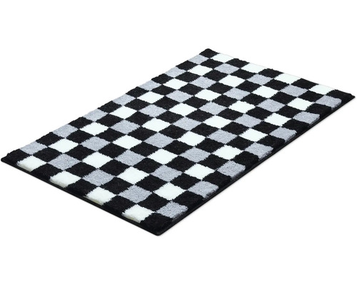 Obdĺžnikový koberec so šachovnicovým vzorom