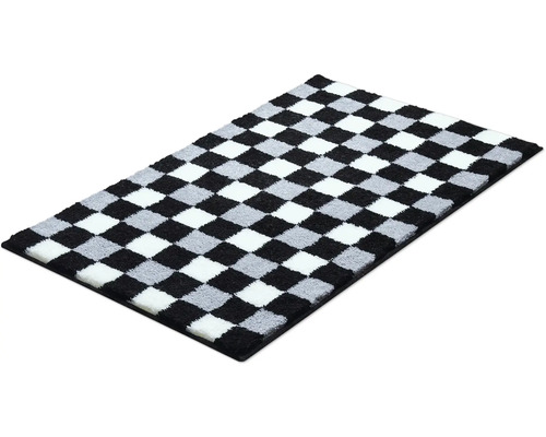 Kúpeľňový koberec so šachovnicovým vzorom
