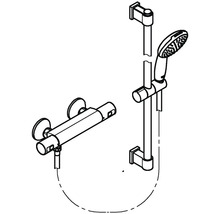 Termostatická sprchová batéria Grohe Quickfix Precision Start chróm 34597001