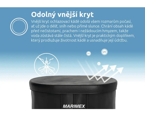 Krycia plachta na ochladzovaciu kaďu Marimex s ochranou proti poveternostným vplyvom, nečistotám, prachu, hmyzu a UV žiareniu