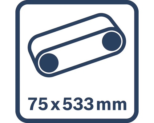 Brúsny pás, rozmer 75 x 533 milimetrov
