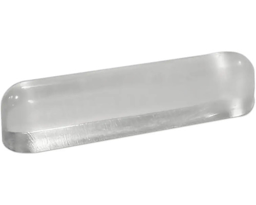 Obdĺžnikový, priehľadný dverný doraz