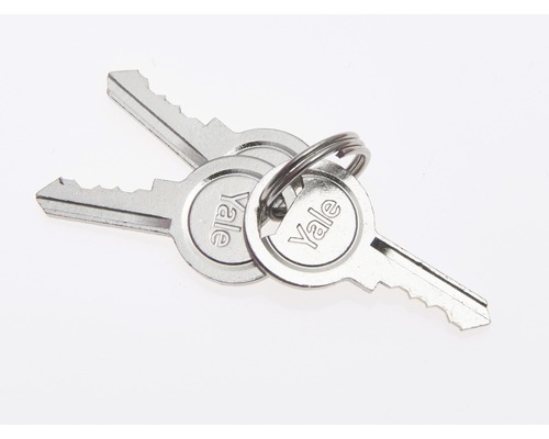 Dva kľúče Yale na krúžku na kľúče