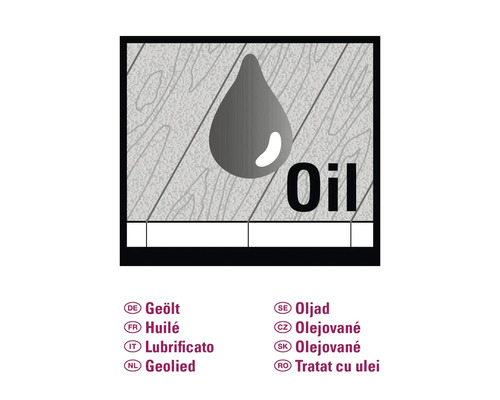 Symbol pre olejované drevo