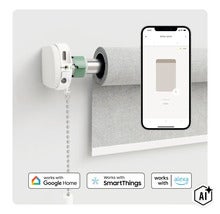 Inteligentný motor na rolety s ovládaním cez aplikáciu a kompatibilitou s Google Home, SmartThings a Alexa (Image AI modified or generated)