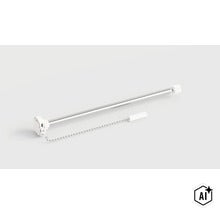 Mechanizmus pre rolety s kovovým hriadeľom a guľôčkovou retiazkou na montáž roliet (Image AI modified or generated)