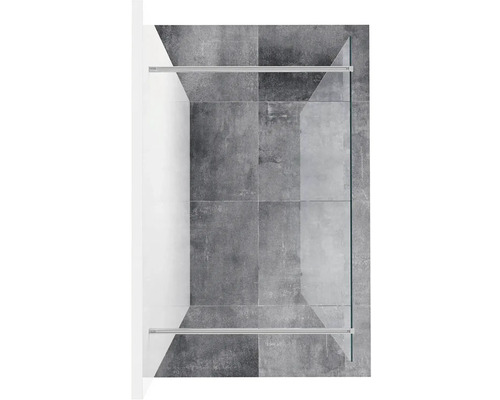 Sklenená sprchová zástena s upevňovacími profilmi