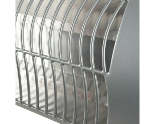 Detailný pohľad na ohrievač s kovovou mriežkou