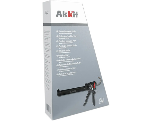 Aplikačná pištoľ na kartuše Akkit Profi s aktivovateľným dorazom v balení