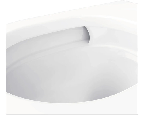 Detail keramickej toalety