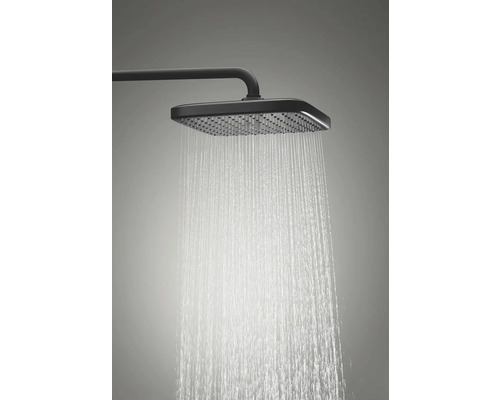 Štvorcová sprchová hlavica s prúdom vody