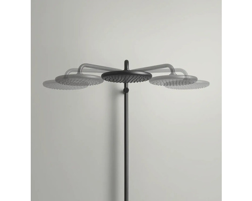 Sprchový stĺp s okrúhlou hlavovou sprchou do kúpeľne