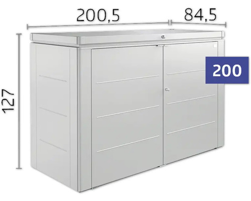 Kovový záhradný domček s posuvnými dverami a rozmermi