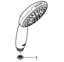 Ručná sprcha GROHE 160 x 110 mm čierna 279462431