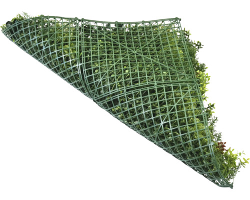 Umelá trávniková rohož s rastlinným vzorom a plastovou mriežkou