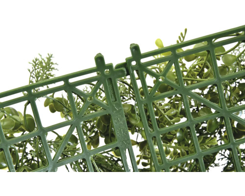 Umelý živý plot so zásuvným systémom pre vonkajšie použitie.