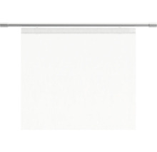 Biele látkové rolety s kovovou lištou na dekoráciu okien