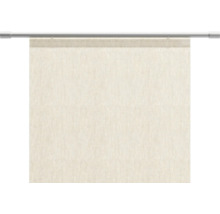 Béžový panelový záves na záclonovej tyči