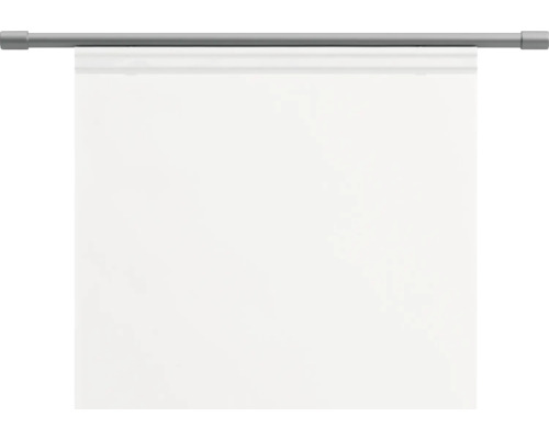 Biele plátno na sivej tyči