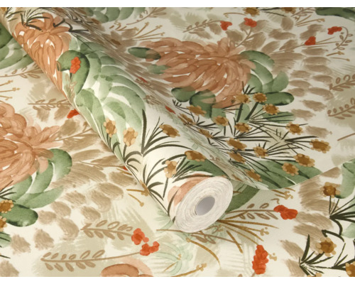 Rolka tapety s rastlinným vzorom