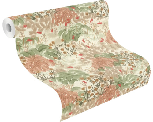 Rola tapety s rastlinným vzorom