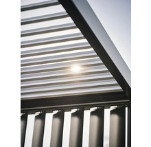 Pergola biohort 4x3 404,5 x 312 cm Tmavosivá metalíza