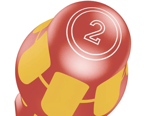 Dekoratívne veľkonočné vajíčko s číslom 2