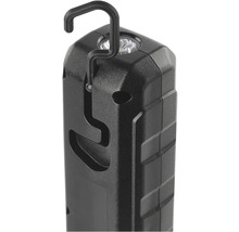 Čierna inšpekčná lampa s hákom