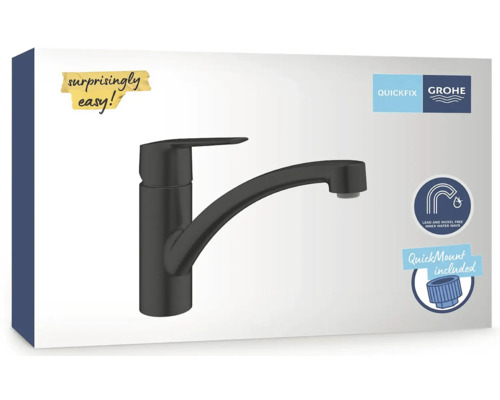 Umyvadlová batéria Grohe Quickfix s jednou pákou v obale produktu