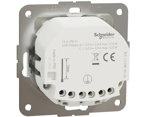 Logo Schneider Electric USB port zozadu